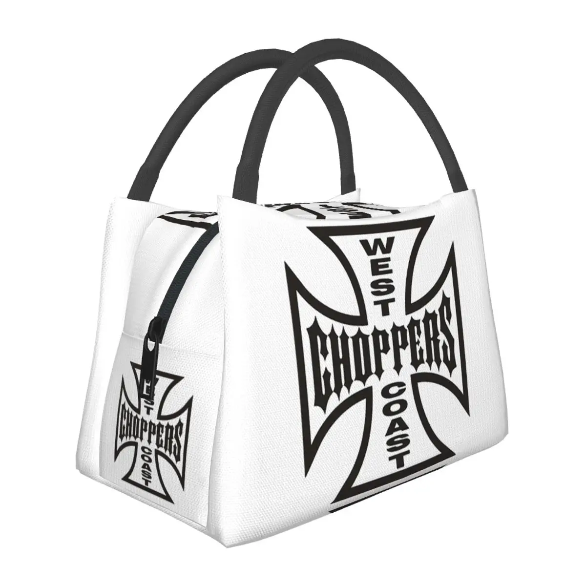 The West CHoPPerS CoaSt Motorcycles Factory Merch Insulated Lunch Bag for School Storage Food Boxes Portable Thermal Lunch Box