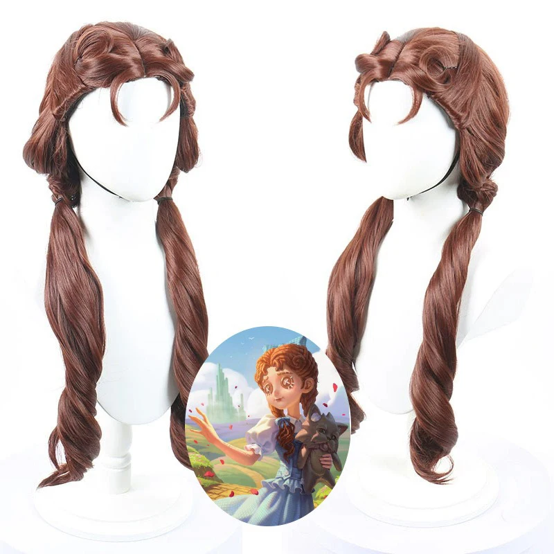 

Anime Game Identity V Cosplay Wig Dorothy Brown Curly Long Woman Hair Euramerican Braid Simulated Hair High-temperature Silk