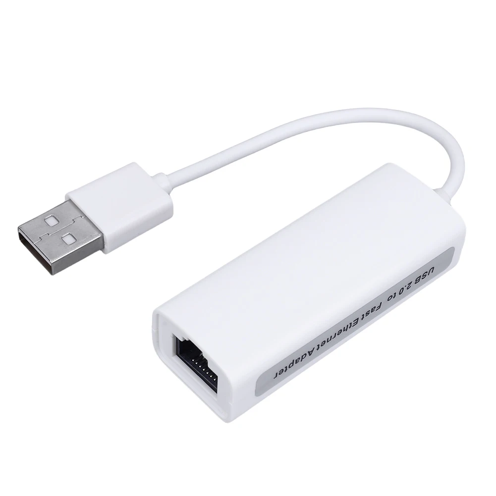 

Интернет-кабель 100 Мбит/с USB A к RJ45 Lan для Nintendo Switch Wii U Проводной адаптер Ethernet USB 2.0 Сетевая карта для портативных ПК