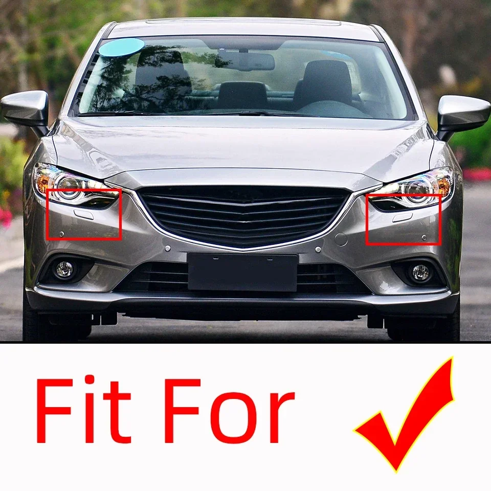 Couvercle de buse de lavage de phare avant pour Mazda 6 Atenza 2014 2015 2016, couvercle de protection de phare avant, pièce automobile