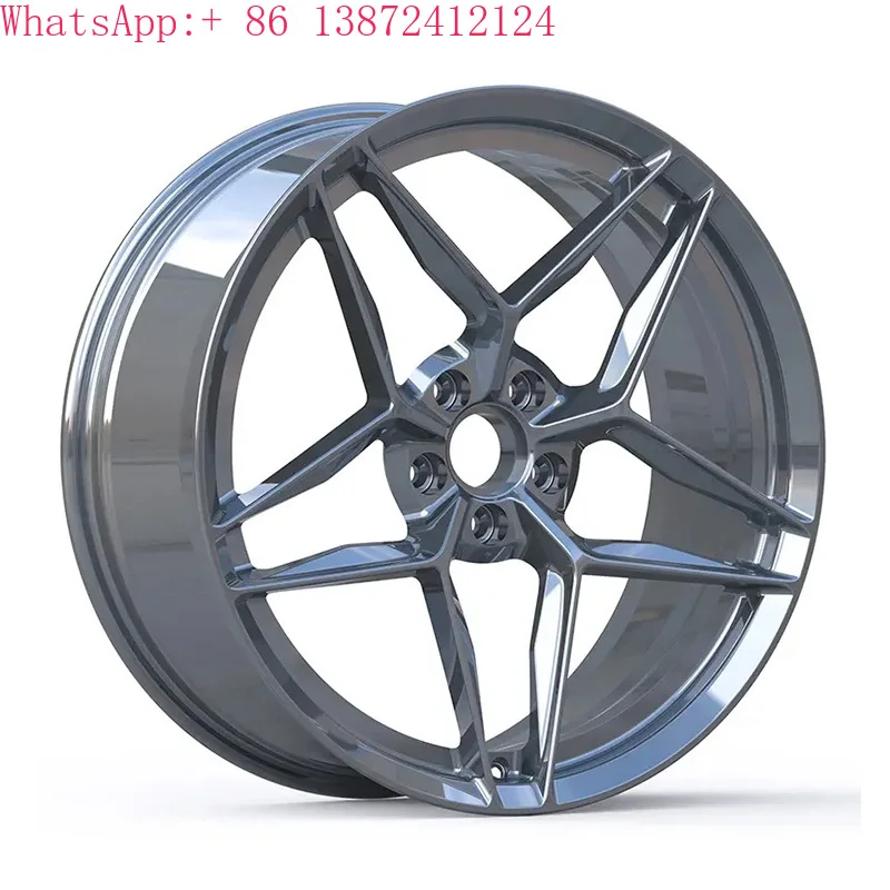 Customized Forged Wheels 15 16 17 18 19 20 21 22 23 24 26 Inch Multi Spokes Silver Polished Chrome Forged Rims for Auid R8 W