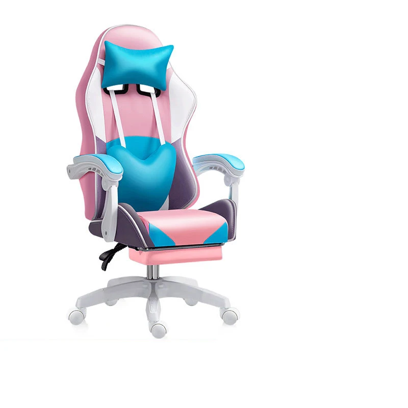 

Pink Girl Anchor Live TV Tournament Chair Comfortable and Long Sitting Home Internet Red Computer Chair Reclining Swivel Chair