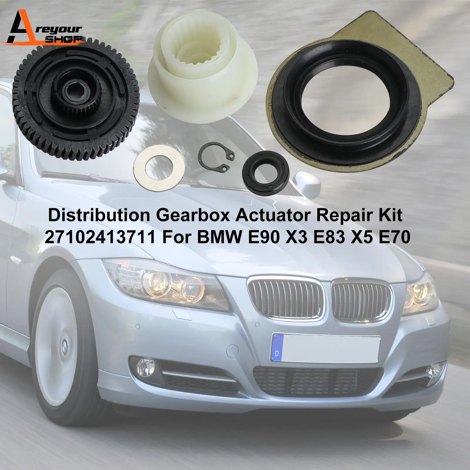 Areyourshop Distribution Gearbox Actuator Repair Kit 27102413711 For BMW E90 X3 E83 X5 E70