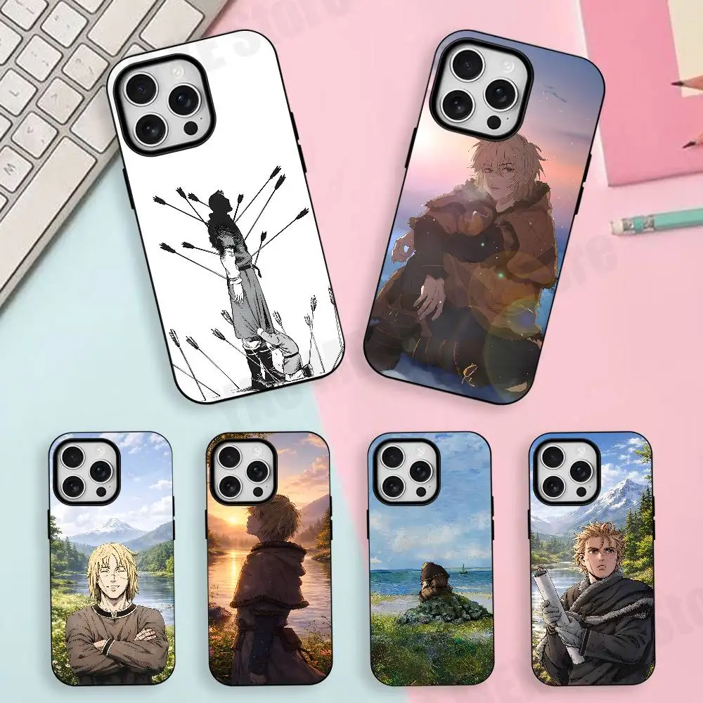 

Comics Vinland S-Saga Slim Matte Magnetic For Case For Iphone 17,16,15,14,13,12,11 Pro Max Mini Plus New Frosted Soft Shell