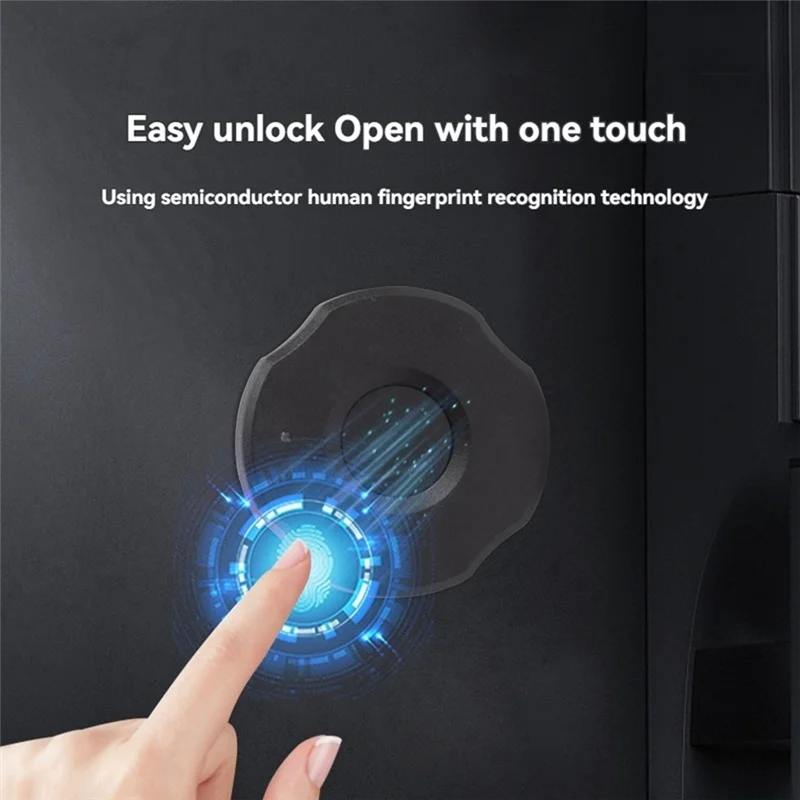 J1UL1N Smart Fingerprint Drawer Lock Cabinet Furniture Electronic Keyless Induction Lock Locker Anti-Theft Password Lock