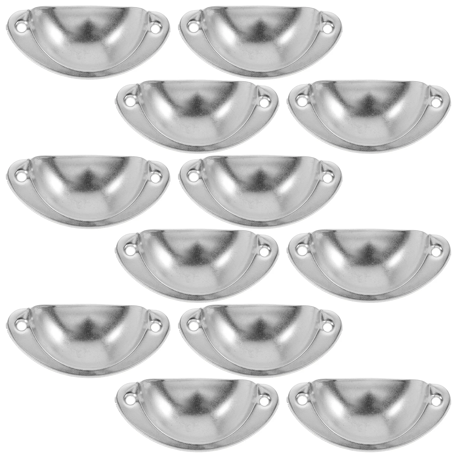 

12Pcs Vintage Drawer Pull Handles Iron Cabinet Hardware Stylish Half Round Knobs for Drawers Dressers Wardrobes Kitchen Home