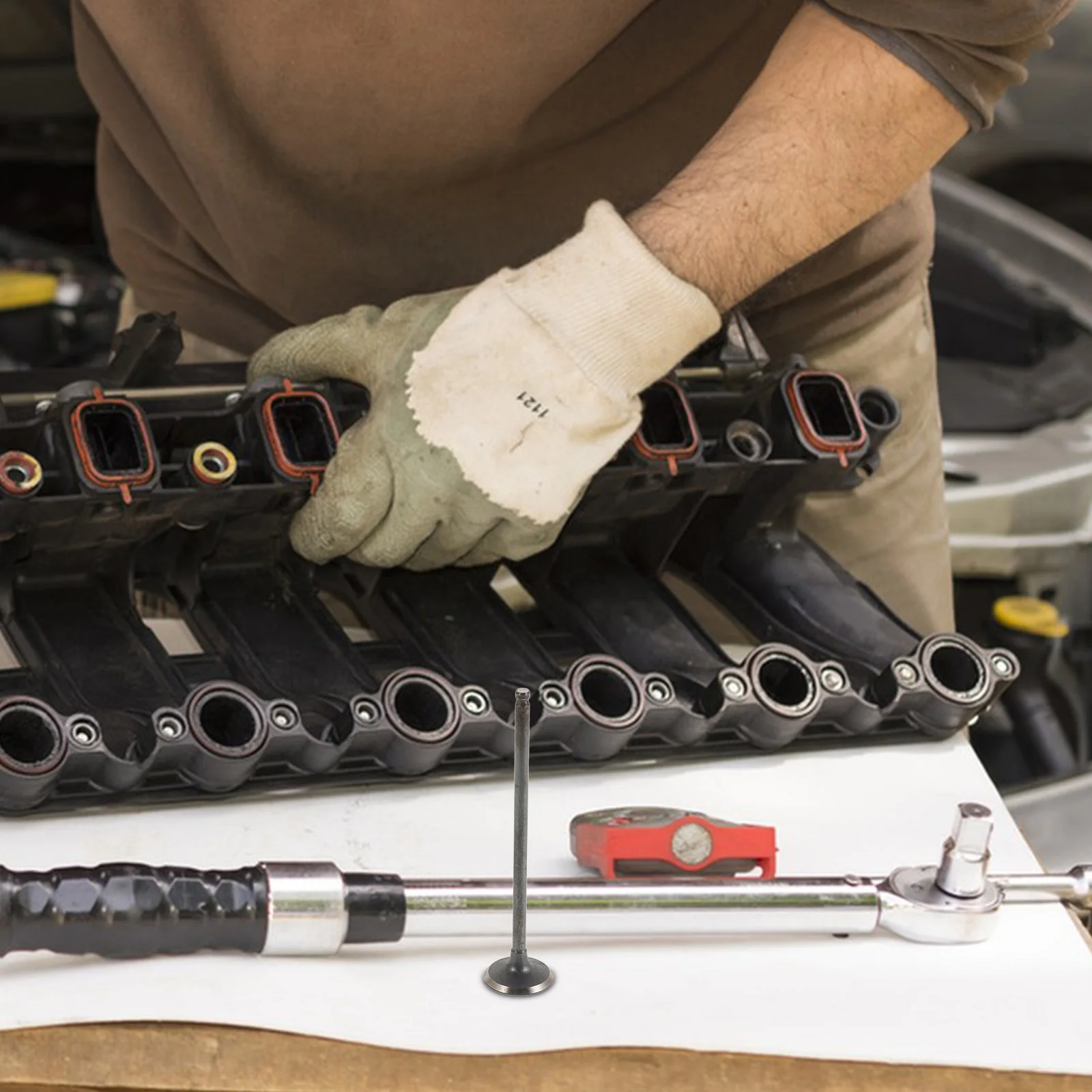 استبدال صمام العادم والسحب لمجموعة أدوات إصلاح محرك الدراجة النارية CBR400 مجموعة مكونات صمام الأسطوانة المتينة