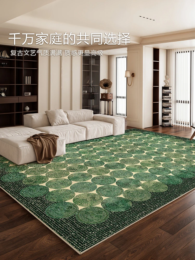 

Carpet Living Room New Green Easy Clean Bedroom Carpet Soft Coffee Table Bedside Floor Mat Decoration Large Customize Area Rug