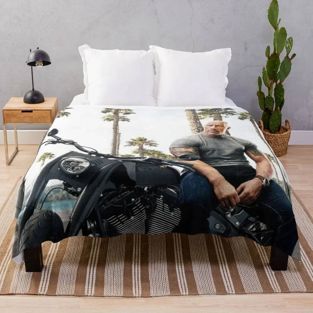 

dwayne johnson Throw Blanket Elegant Warm Throw Blanket for Hotel Home