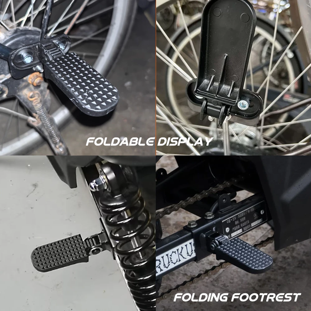 

Motorcycle Bike Scooter Rear Passenger Foot Peg Footrest Pedal Bracket Stand Support Kit