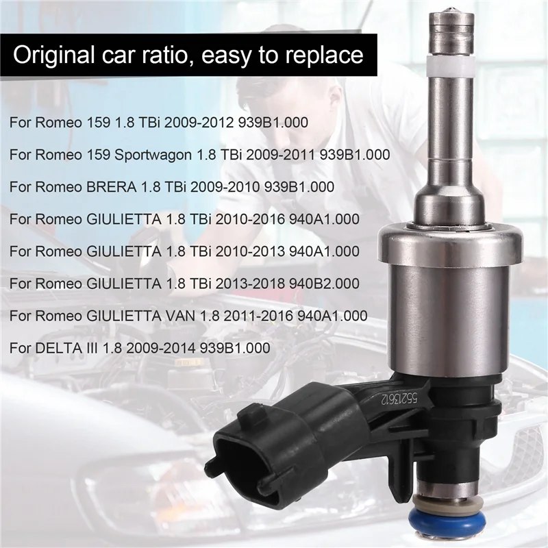 

H5-4PCS 0261500067 55213612 Fuel Injector Fit For Alfa Romeo 159 BRERA GIULIETTA 1.8 Tbi LANCIA DELTA MK3 1.8 2009-2018