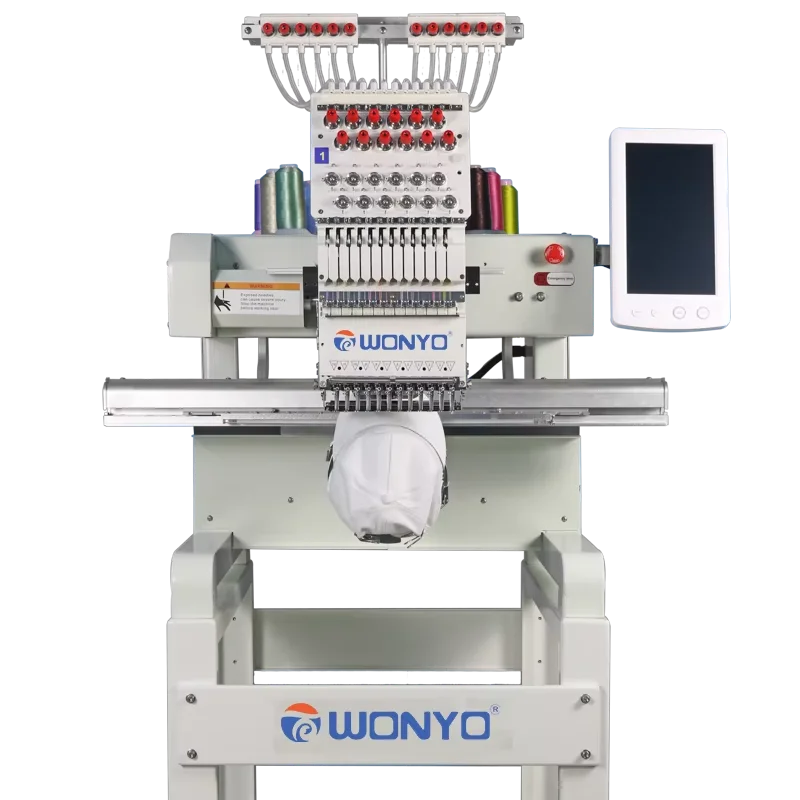 WYQ901L 400*600mm New Model Computerized Single Head Tshirt Flat Embroidery Machine 10
