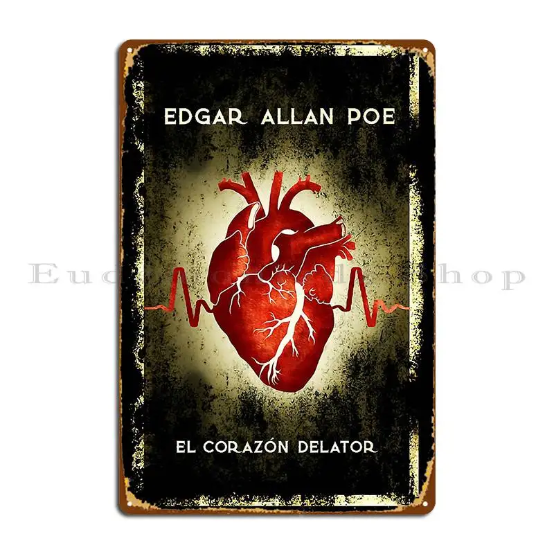 Music Vintage Edgar Art Allan Poe Funny Graphic Gifts Metal Plaque Poster Painting Wall Decor Club Design Club Tin Sign Poster