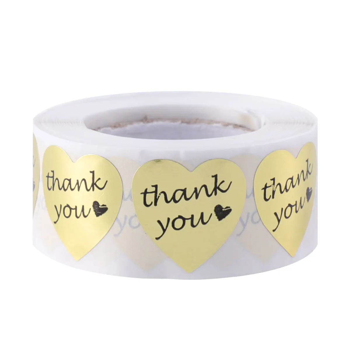 

Heart Shape Sticker Gift Sealing Sticker Thank You Gift Baking Labels PVC Candy Bag Stickers Self Adhesive Strong