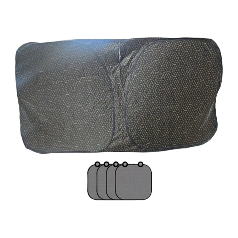 

Heat Insulating Car Windshield Sunshade With Diamonds Design Side Window Protectors For Maximumly Temperature Control