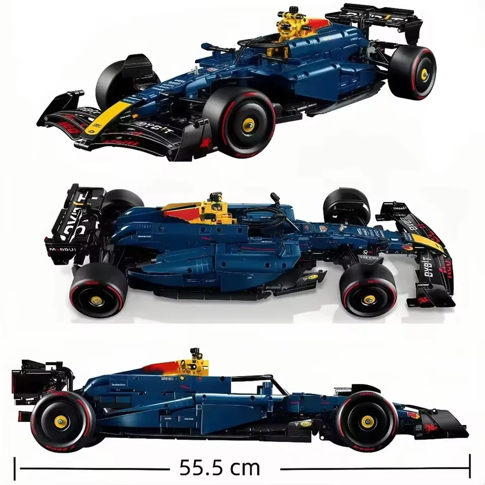 2025 1631pcs Technical 42206 Blue Sport Racing Car Building Blocks City Super Car Bricks Home Birthday Christmas Gifts