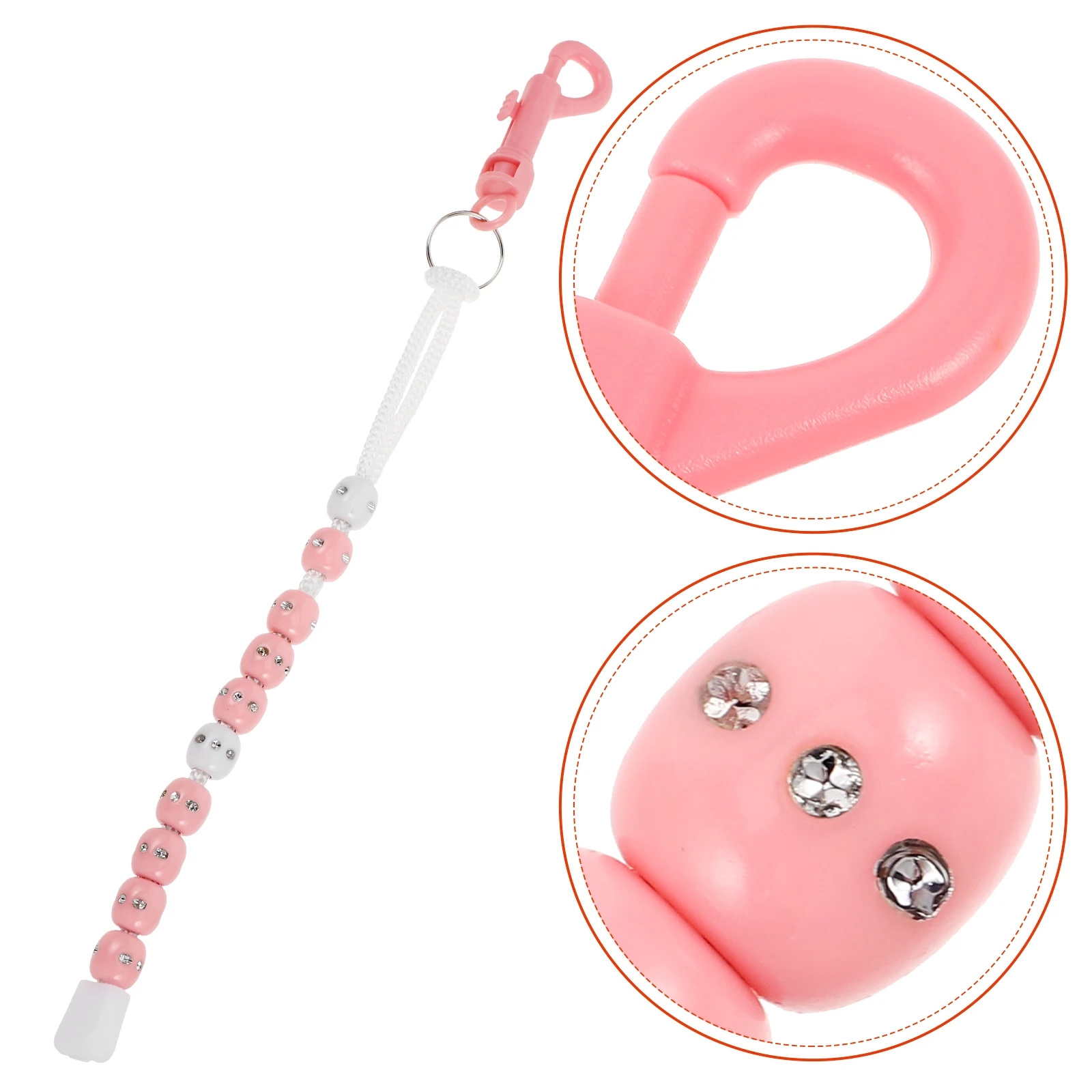 

Score Counter Pink Plastic Beads for Women Wrist Scorer Golf Supplies Portable Reliable Bead Chain Design On Course