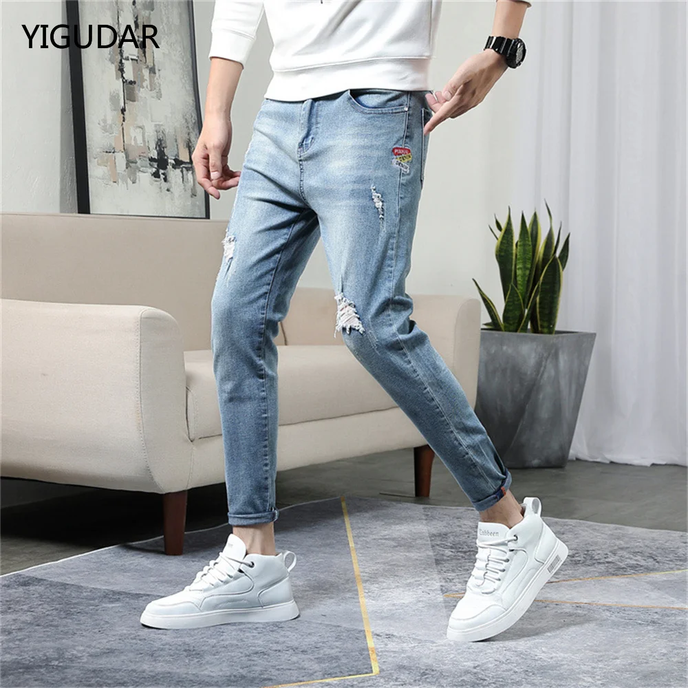 

Men Joggers Cargo Denim Pants Baggy Harem Japanese Streetwear Styke Male Ankle Harajuku Casual Hip Hop Jeans Trousers Men