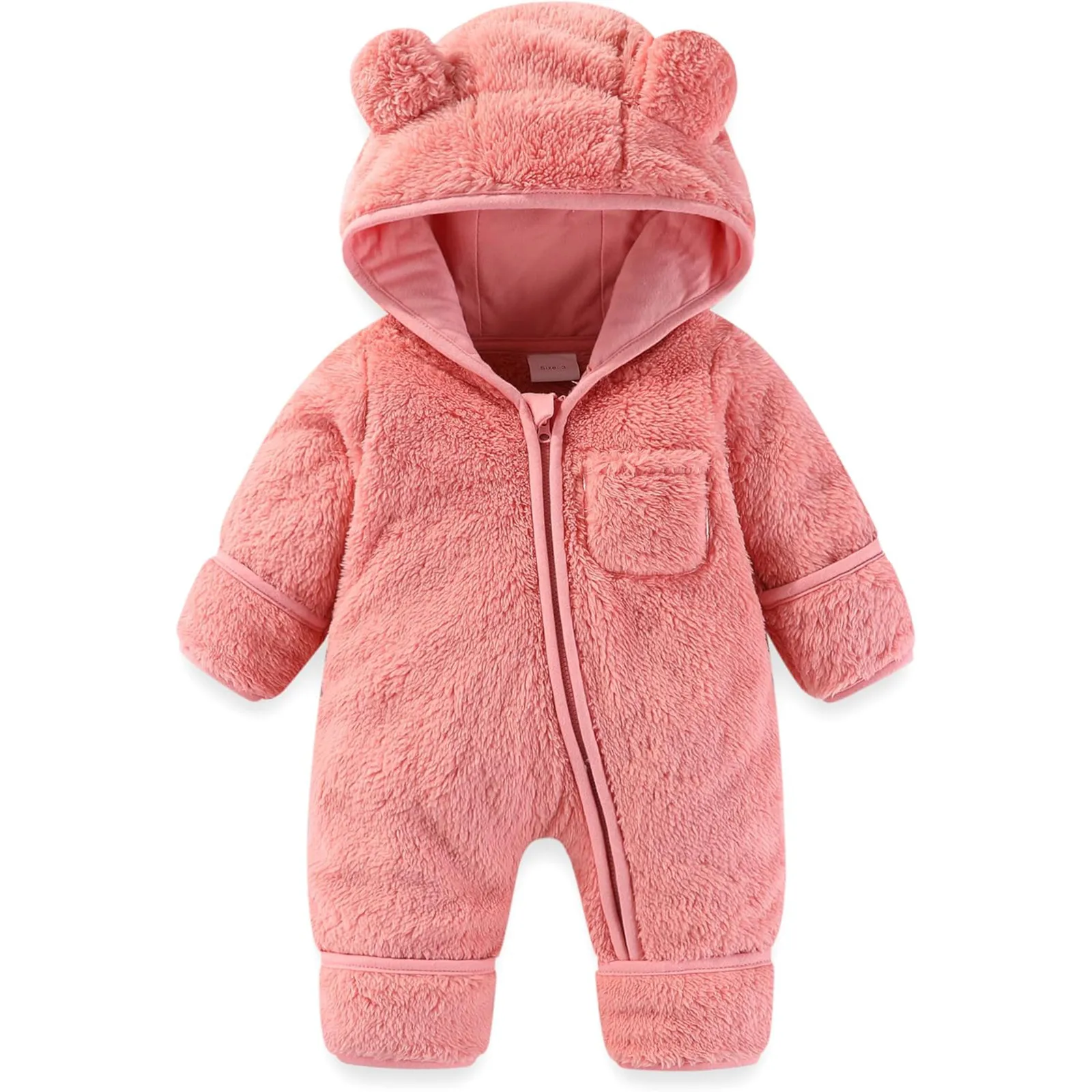 Baby Clothes 0 To 3 6 9 12 Months For Winter Infant Costume Newborn Girls Rompers Boys Bear Jumpsuits Fleece Warm Kids Bodysuit