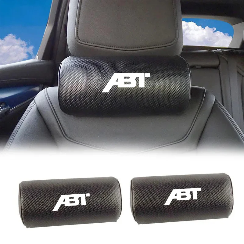 Углеродное волокно, подголовник для автомобильного сиденья, подушка для поддержки шеи, подушка для отдыха для Audi ABT RS3 RS4 RS5 RS6 RS7 S5 S3 SQ2 SQ3 SQ4 SQ5 SQ7