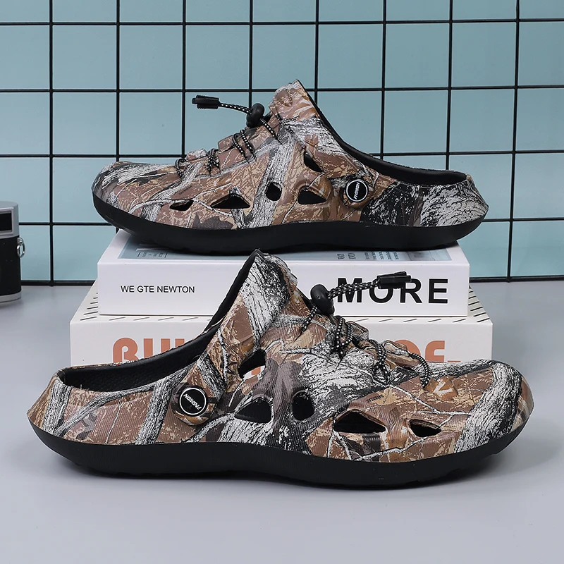 Mens Summer Garden Clogs Water Shower Shoes Breathable Casual Beach Slippers Cool Street Clogs 2022 Fashion Sandals Slipper