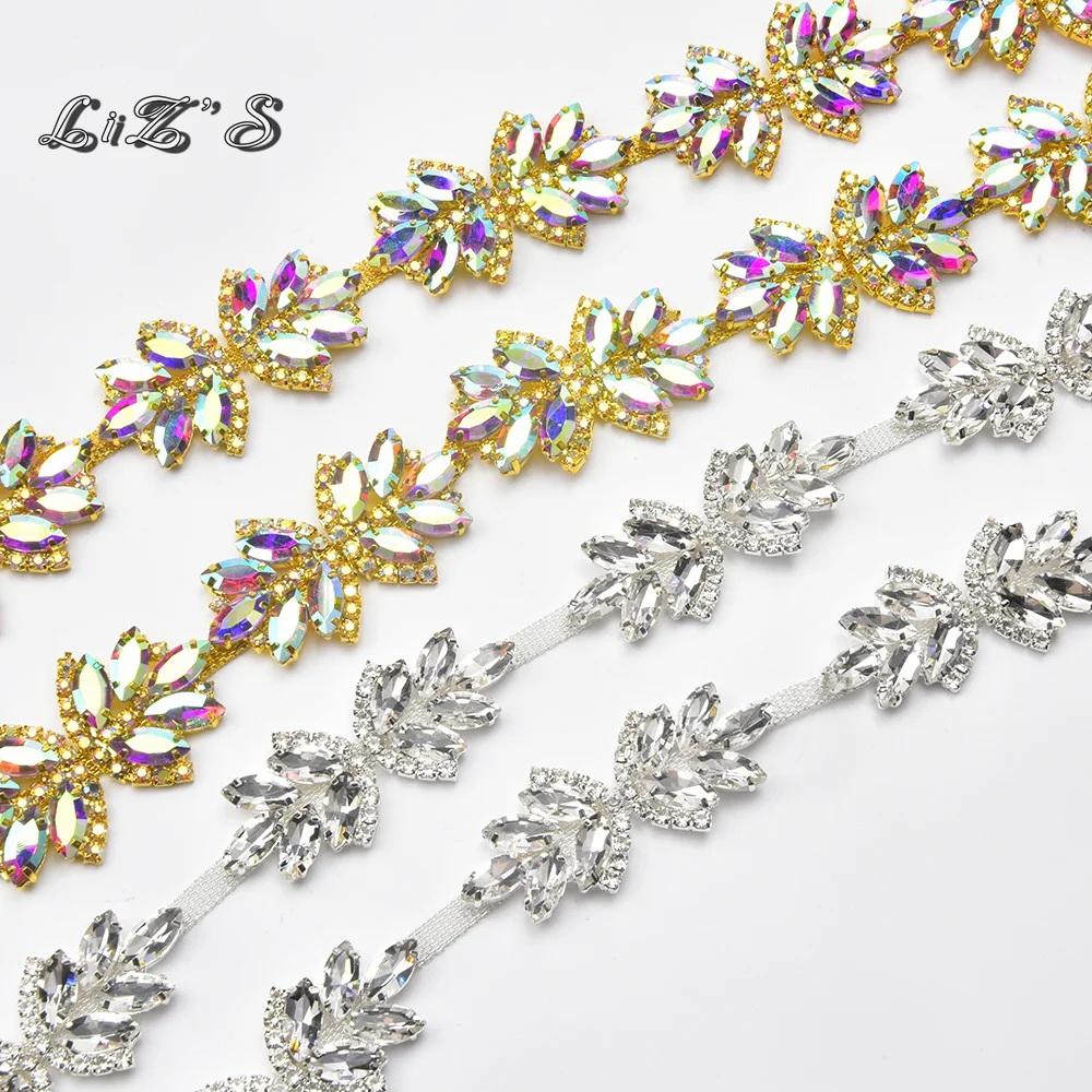 DIY Shiny Crystal Rhinestone Horse eye verse side Trim Claw Ribbon Bags Shoes Garment Accessories