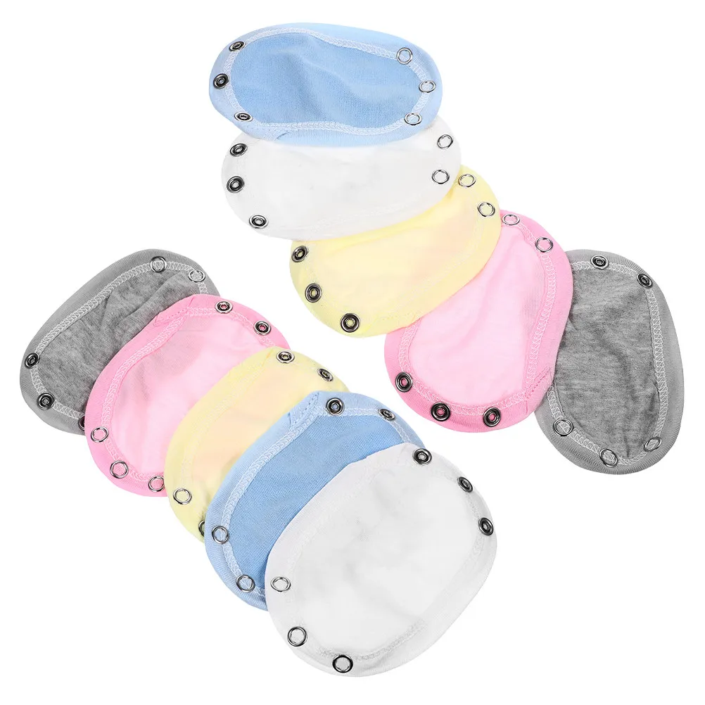

10Pcs Baby Bodysuit Extenders Cotton Jumpsuits Extender Soft Breathable Double Layer Toddler Utility Snap Extenders for Boys