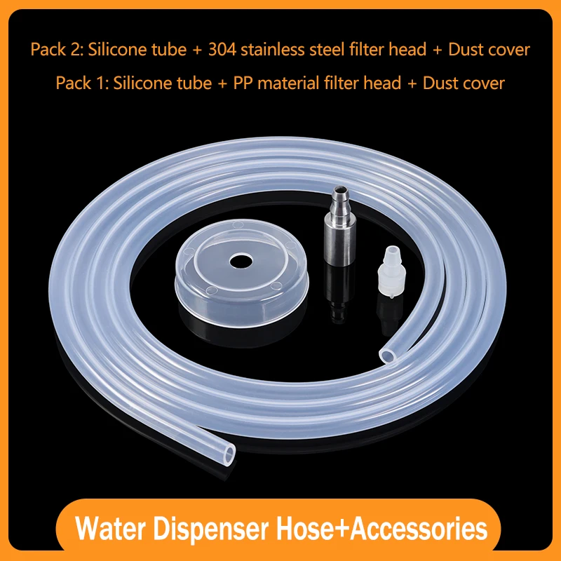 

Гибкая силиконовая трубка 6 мм x 9 мм, автоматический всасывающий водяной шланг, универсальная пищевая впускная трубка, аксессуары для диспенсера для воды, 1 компл.