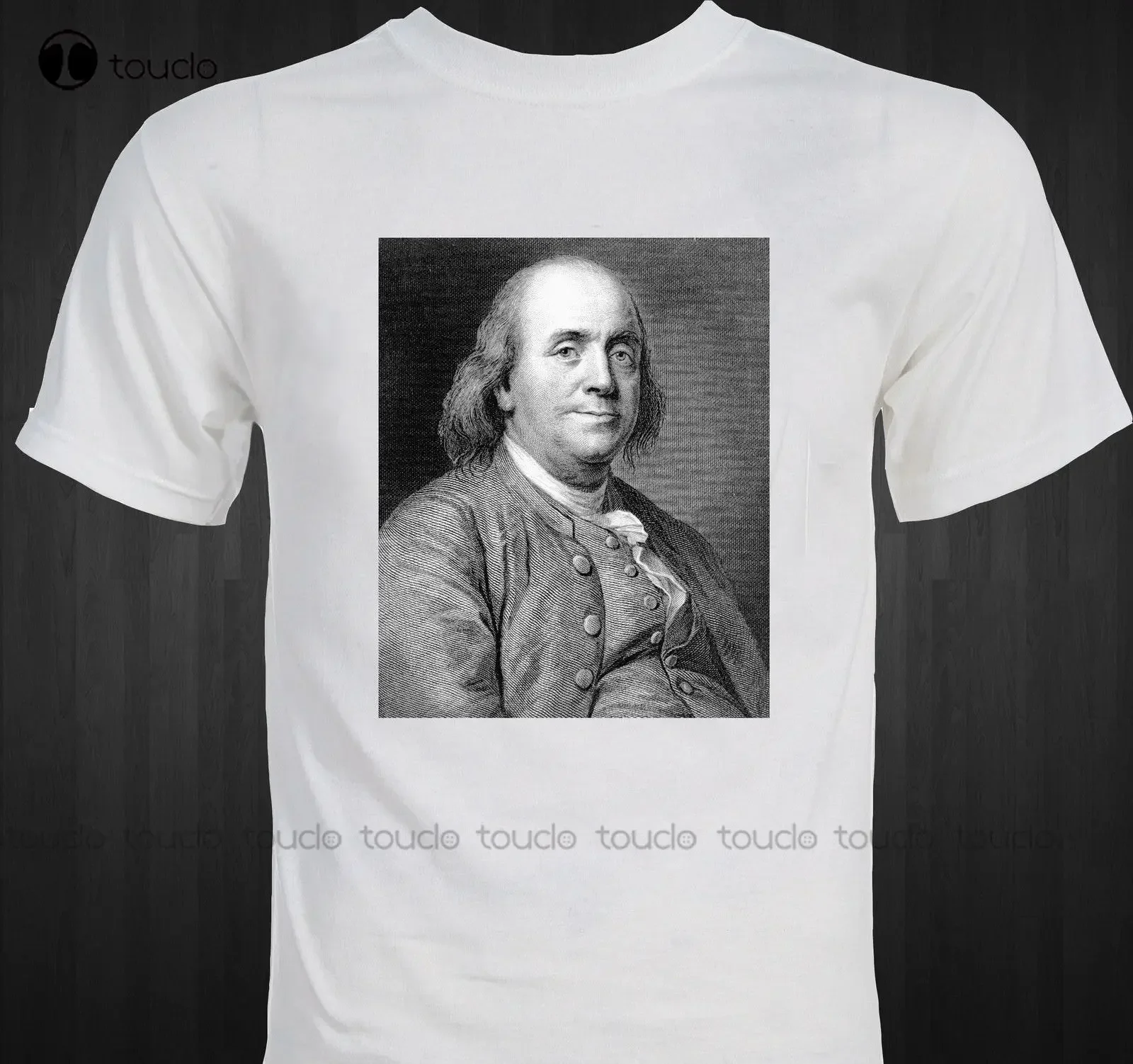 Design Cool Short Sleeve Men T Shirt Benjamin Franklin Founding Father Patriotic Colonial American T Shirt