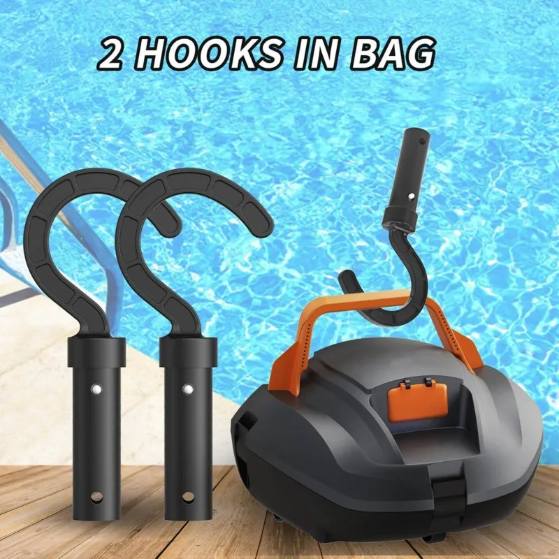 LLCS-2PCS Pool Hook For Robotic Pool Cleaner,Pool Hook For All Pool Vacuum Including Cordless,Above Ground And Underwate