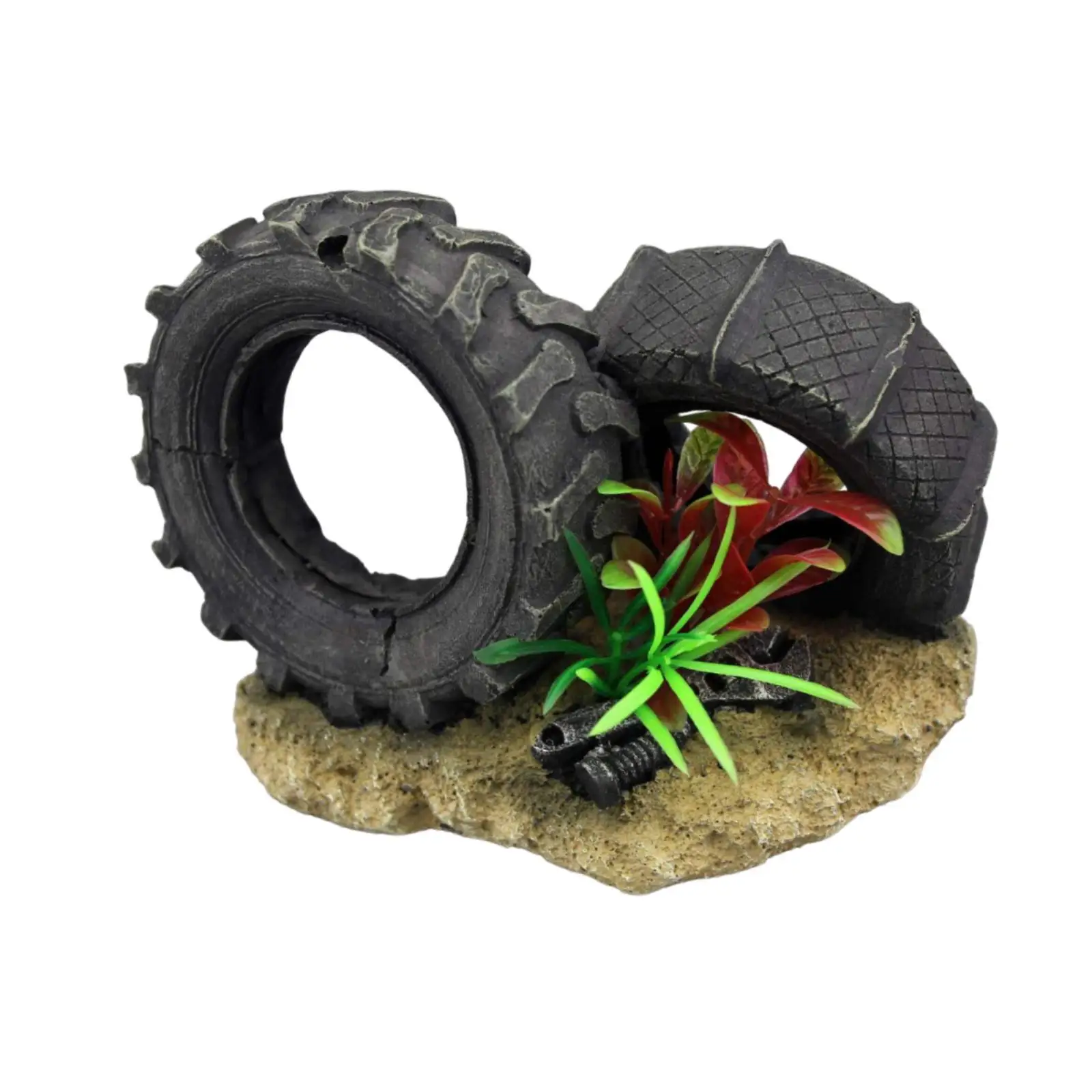 

1:6 Scale Model Scene Tire Aquarium Ornament Accessories for 12'' Action Figure Props Ornaments