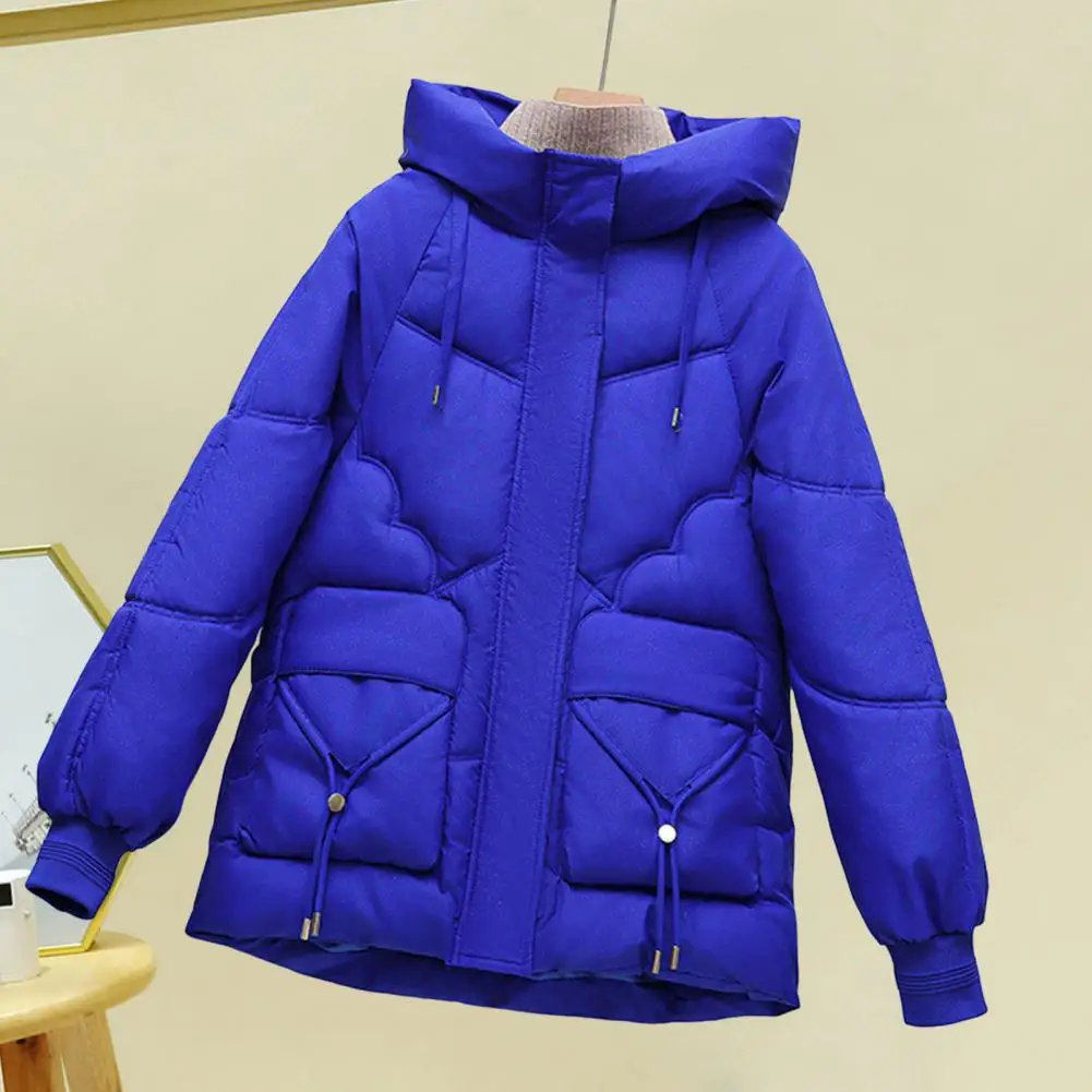 Women's Winter Padded Jacket Coat 2025 New Cotton Hooded Solid Thick Parka Windproof Puffy Korean Fashion Oversize Outdoor