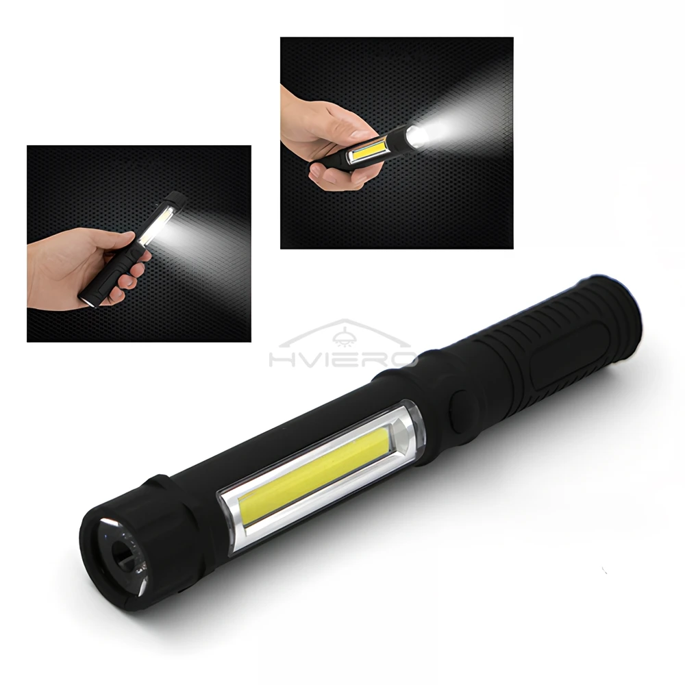 Multi-função cob led portátil mini caneta luz de trabalho tochas de inspeção base magnética à prova dwaterproof água usado para acampamento ciclismo barra