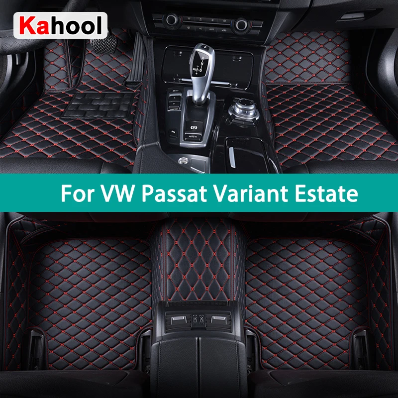 

KAHOOL Custom Car Floor Mats For VW Passat Variant Estate Alltrack 2005-2023 Auto Carpets Foot Coche Accessorie