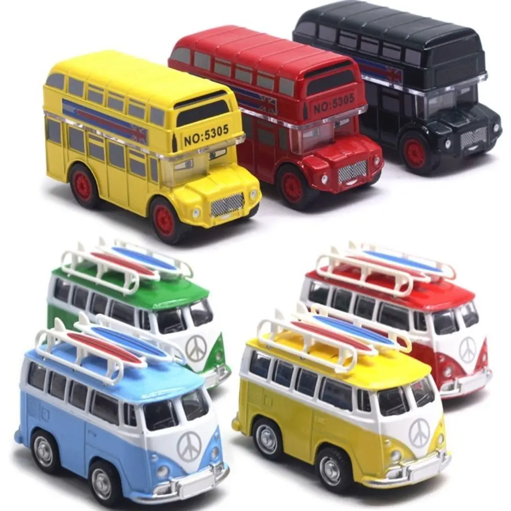 

Classical Buses London Bus Model Miniatures Diecasts Classic Car Model Educational Metal Pull Back Car Toy Birthday Gift