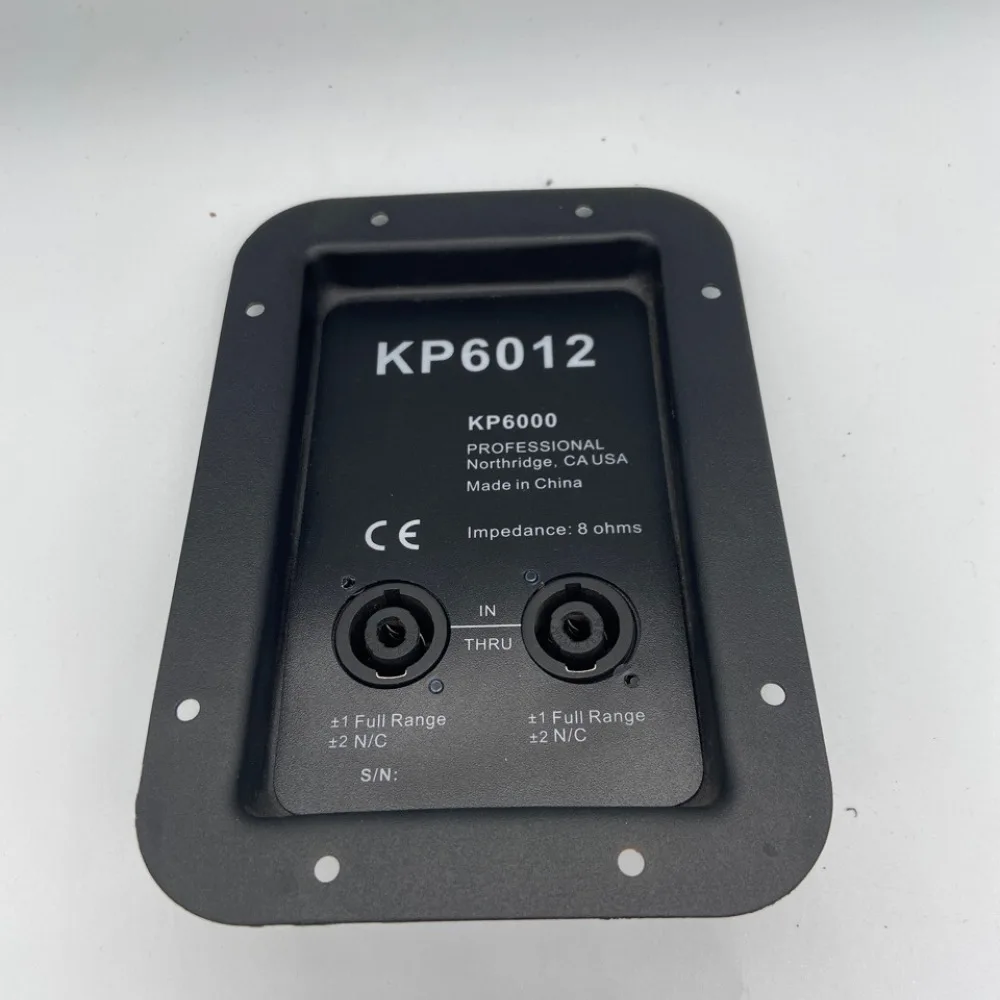 Sturdy Metal Terminal Back Plate For 612 Audio Speaker Subwoofer Stage Sound System Replacement Part Black Panel