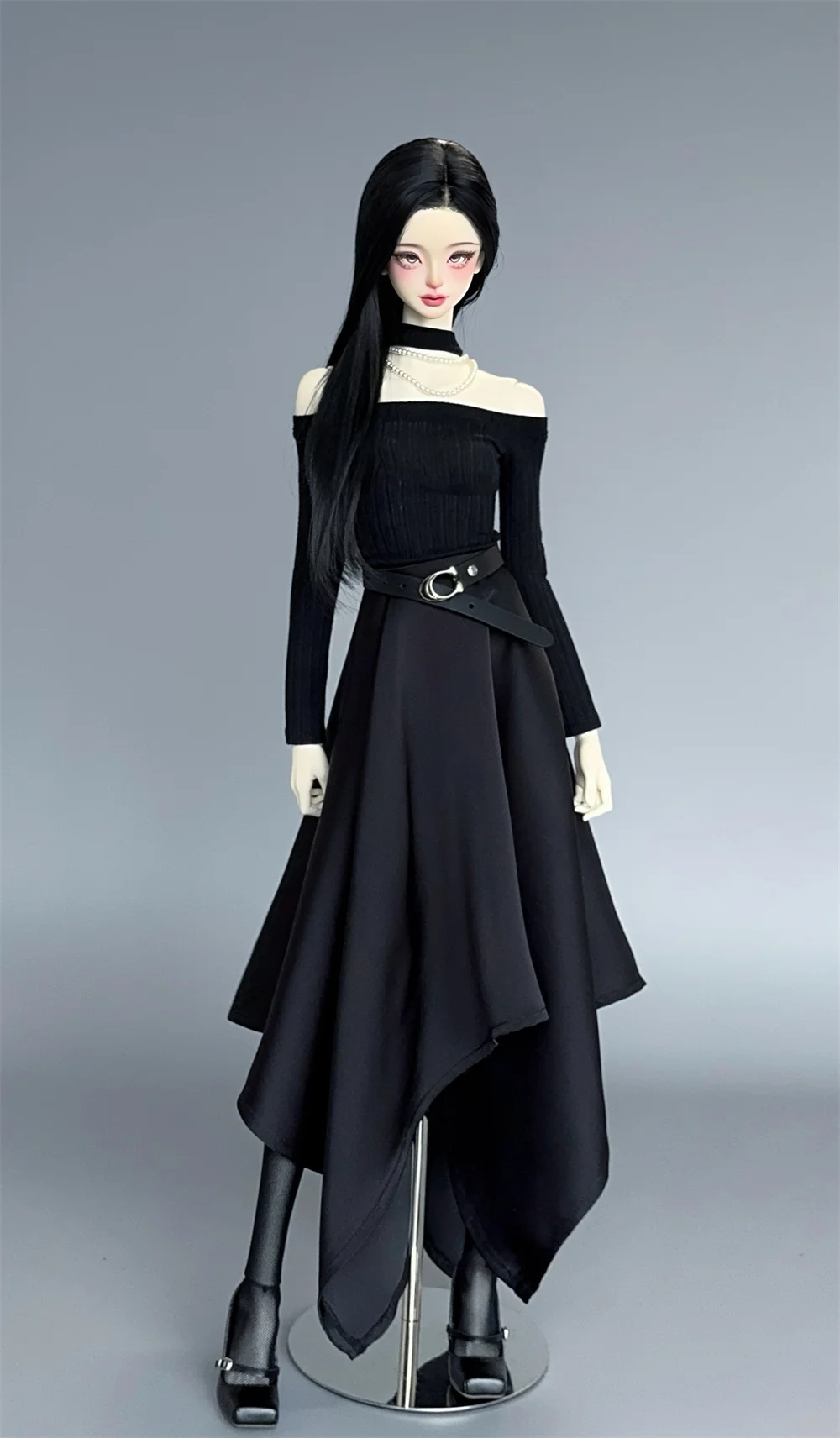 

Tri-color Top 1/3 1/4 Elegant Houndstooth Umbrella Black Skirt Spot Inventory Gray Beauty Elegant Gifts Toys Doll Accessories