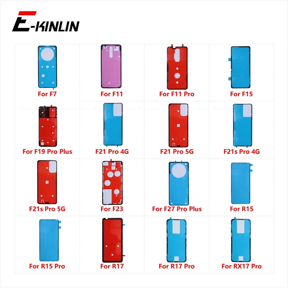 Back Battery Cover Door Sticker Adhesive Glue Tape Parts For OPPO F7 F11 F15 F19 F21 F21s F23 F27 R15 R17 RX17 Pro Plus