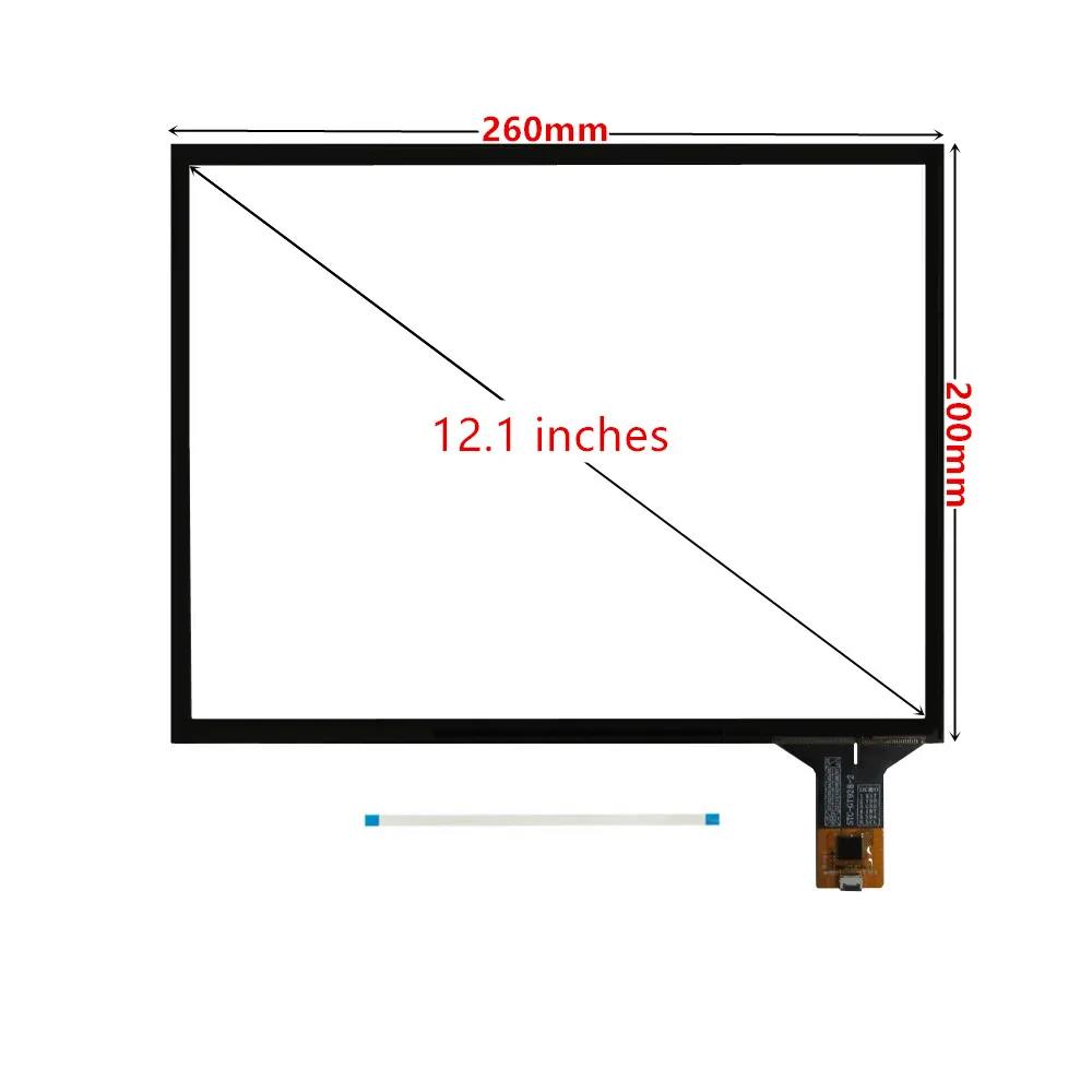 12.1 Inch 260mm*200mm For G121X1-L04 -L01-L03 Capacitive Touch Digitizer Touch Screen Panel Glass USB Driver Board