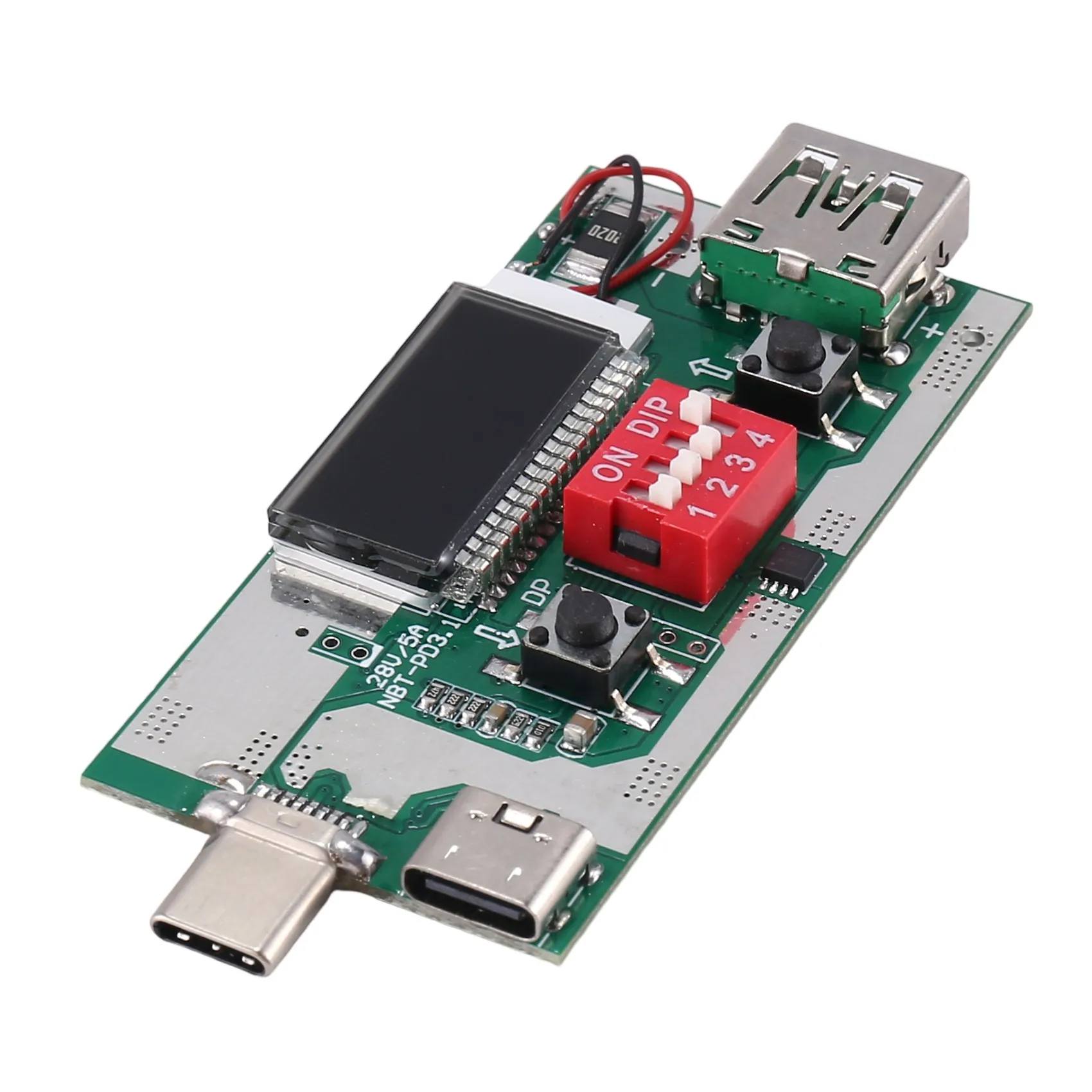 Tester USB di tipo C misuratore di tensione di corrente multifunzione PD3.1 Tester di protocollo di ricarica rapida amperometro Monitor digitale