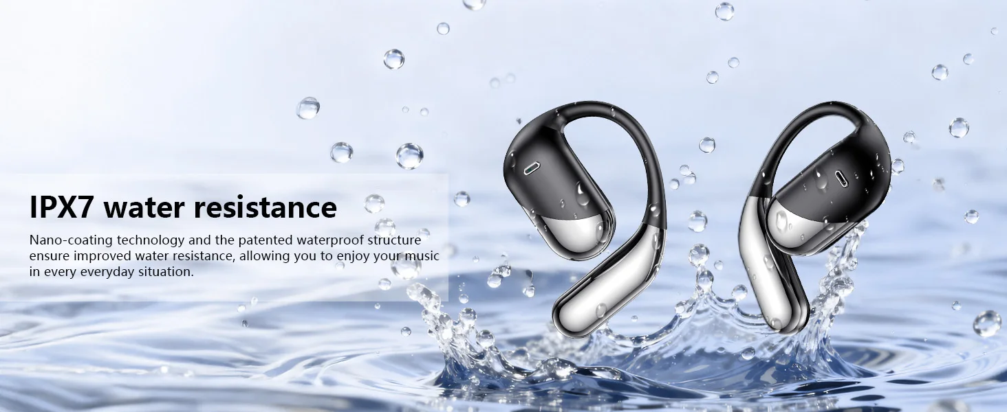 IPX7 water resistance