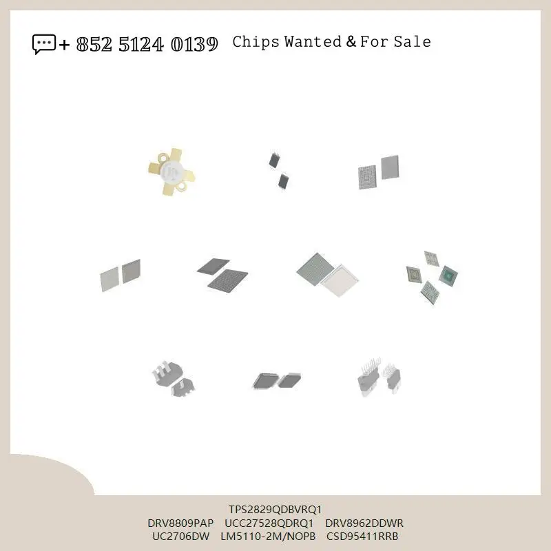 chip-circuito-integrado-chip-mcu-tps2829qdbvrq1-drv8809pap-ucc27528qdrq1-drv8962ddwr-uc2706dw-lm5110-2m-nopb-csd95411rrb