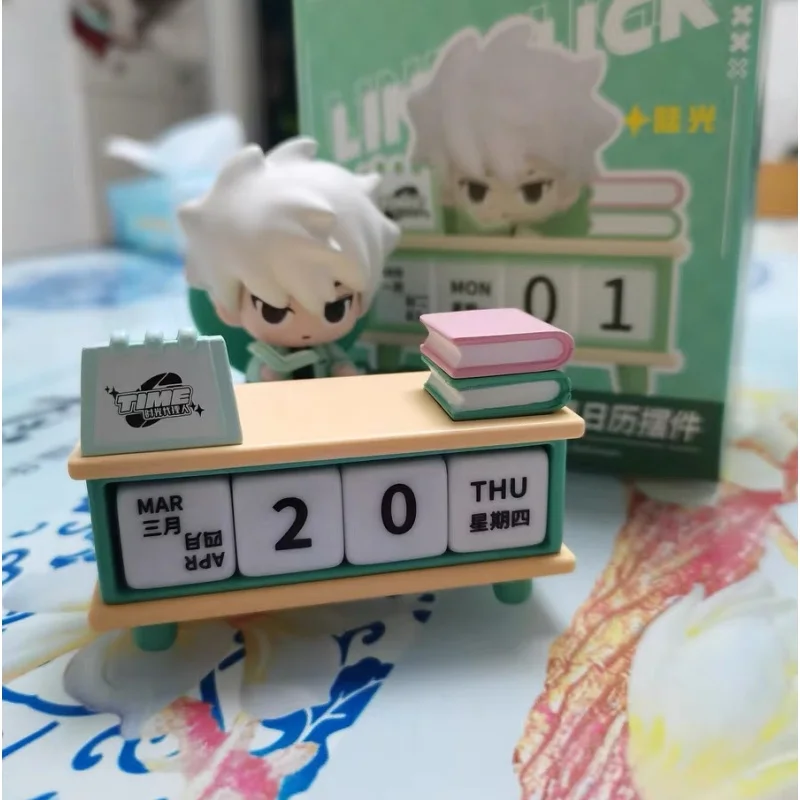 Calendario de escritorio de enlace genuino, figura de Cheng Xiaoshi Lu Guang, adornos periféricos de Anime, figura de acción, modelo de muñeca, regalo para niña