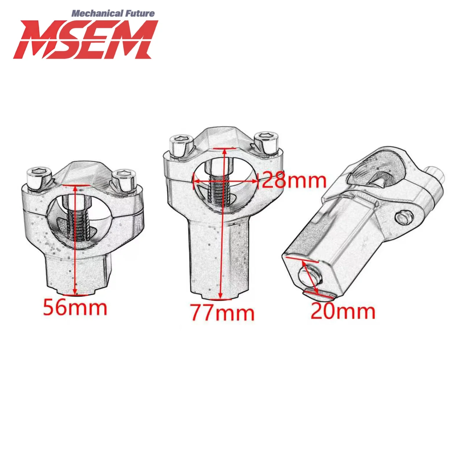 CNC Motorcycle Handlebar Riser Bar Clamp Mount For KTM SXF XC XCF XCW SX EXC EXCF 125-530 Adventure 1290 1190 1090 890 790 690 view 2