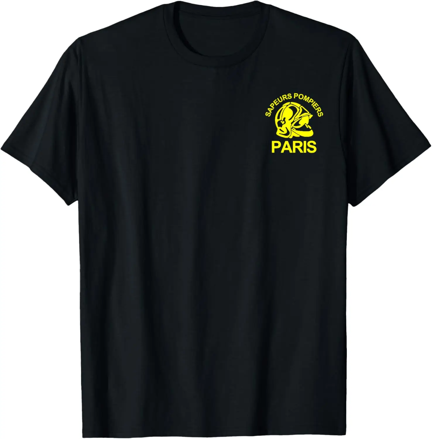

France Sapeurs Pompiers Paris Fire Brigade T-Shirt Short Sleeve Casual 100% Cotton Shirt