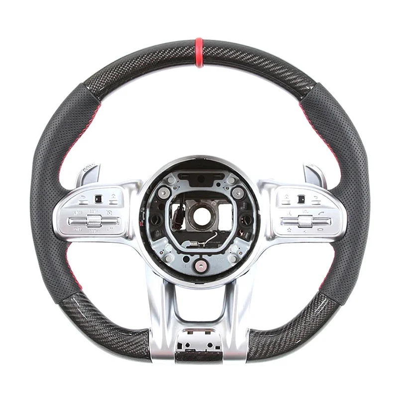 

Customized carbon fiber shell car steering wheel for Mercedes AMG C-Class