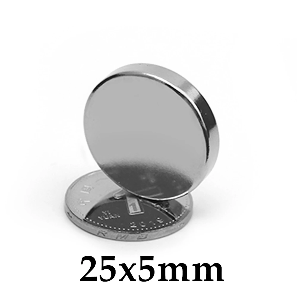 

1-50pcs 25x5mm Magnet Small Round Magnet Strong magnets Rare Earth Neodymium Magnet 25*5mm