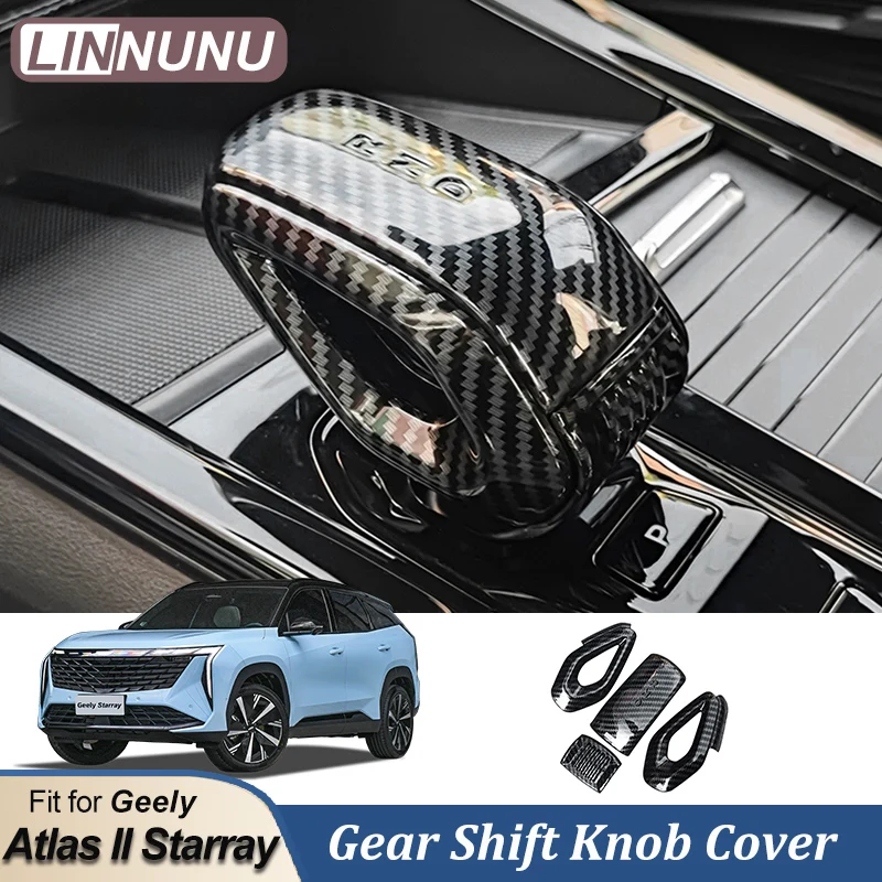 

LINNUNU автомобильная ручка переключения передач, чехол для Geely Atlas Starray ABS, чехол переключения передач, защитный декор, автоаксессуары