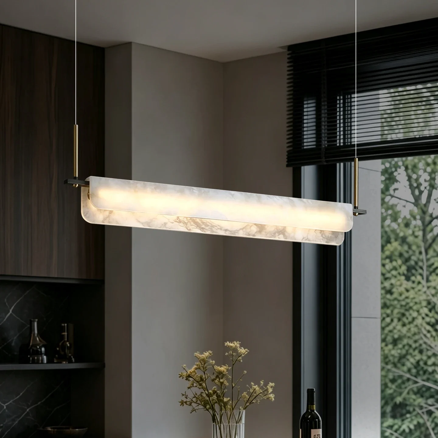 Luxury Restaurant Chandelier Dining Table Kitchen Island Above Hanging Pendant Light Cloud Stone Dining Room Pendant Chandelier