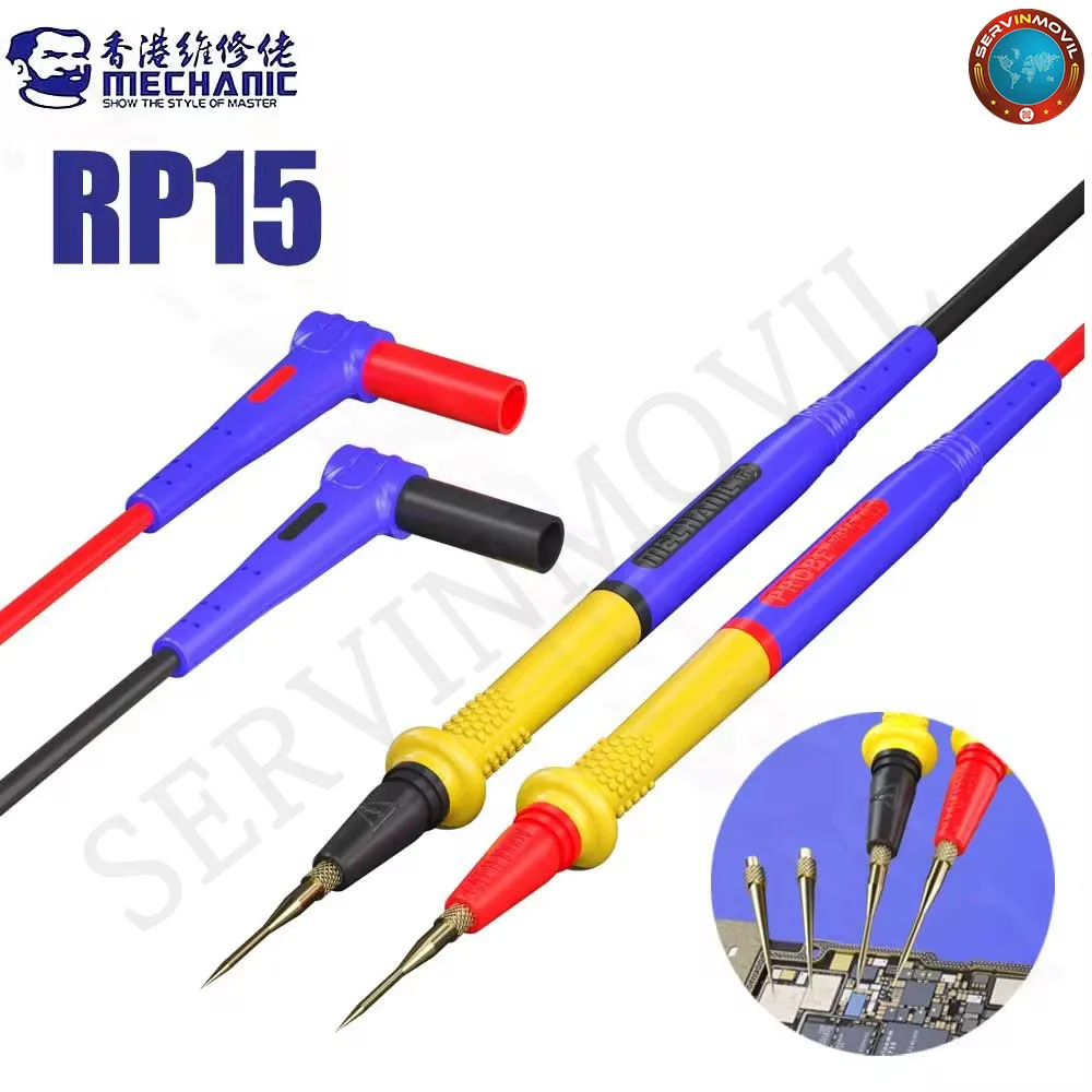 

MECHANIC RP15 1000 В 20 А мультиметр из нержавеющей стали, проволока-ручка, сменный наконечник, универсальный тонкий игольчатый мягкий тестовый зонд